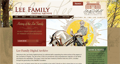 Desktop Screenshot of leefamilyarchive.org